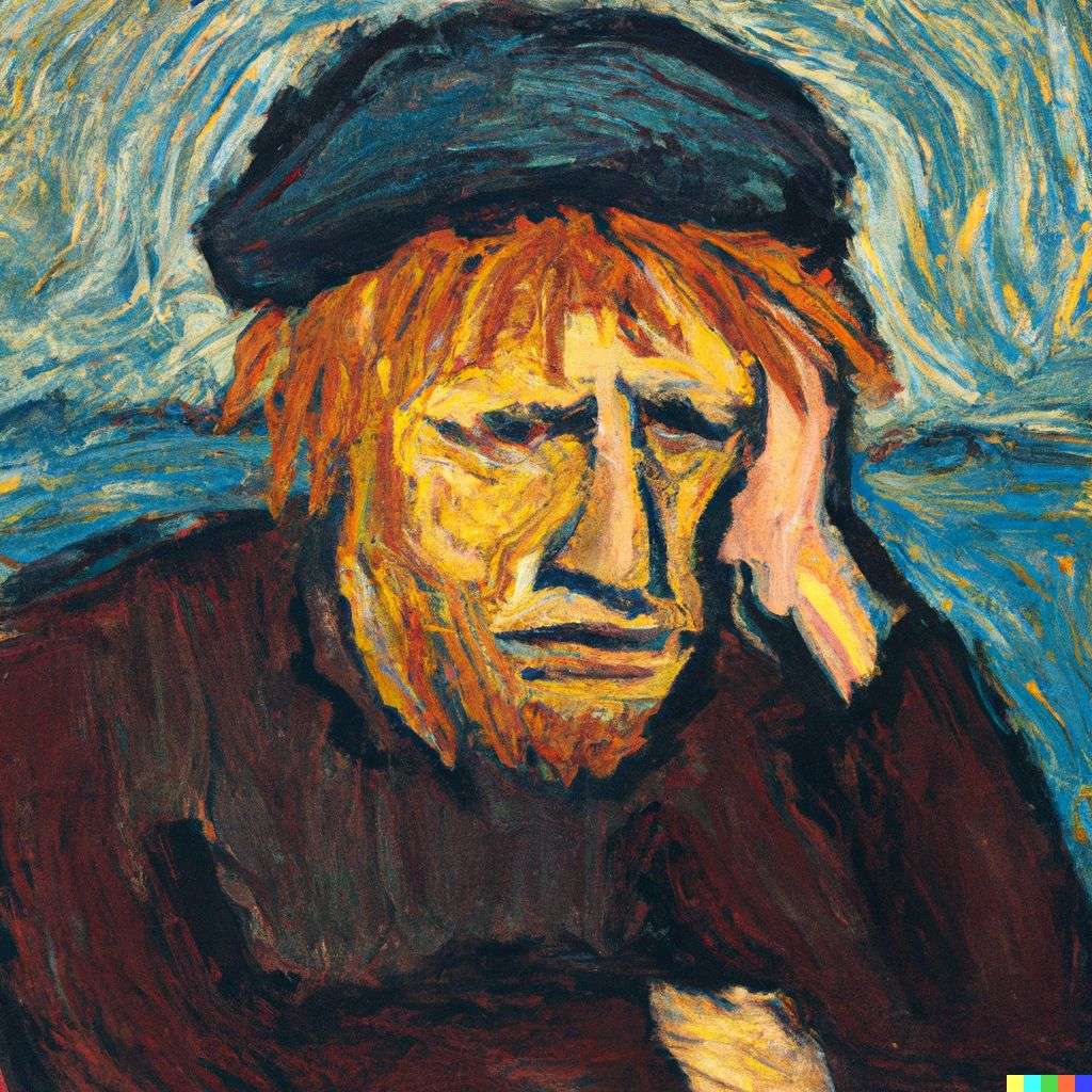 a representation of anxiety, painting by Vincent van Gogh